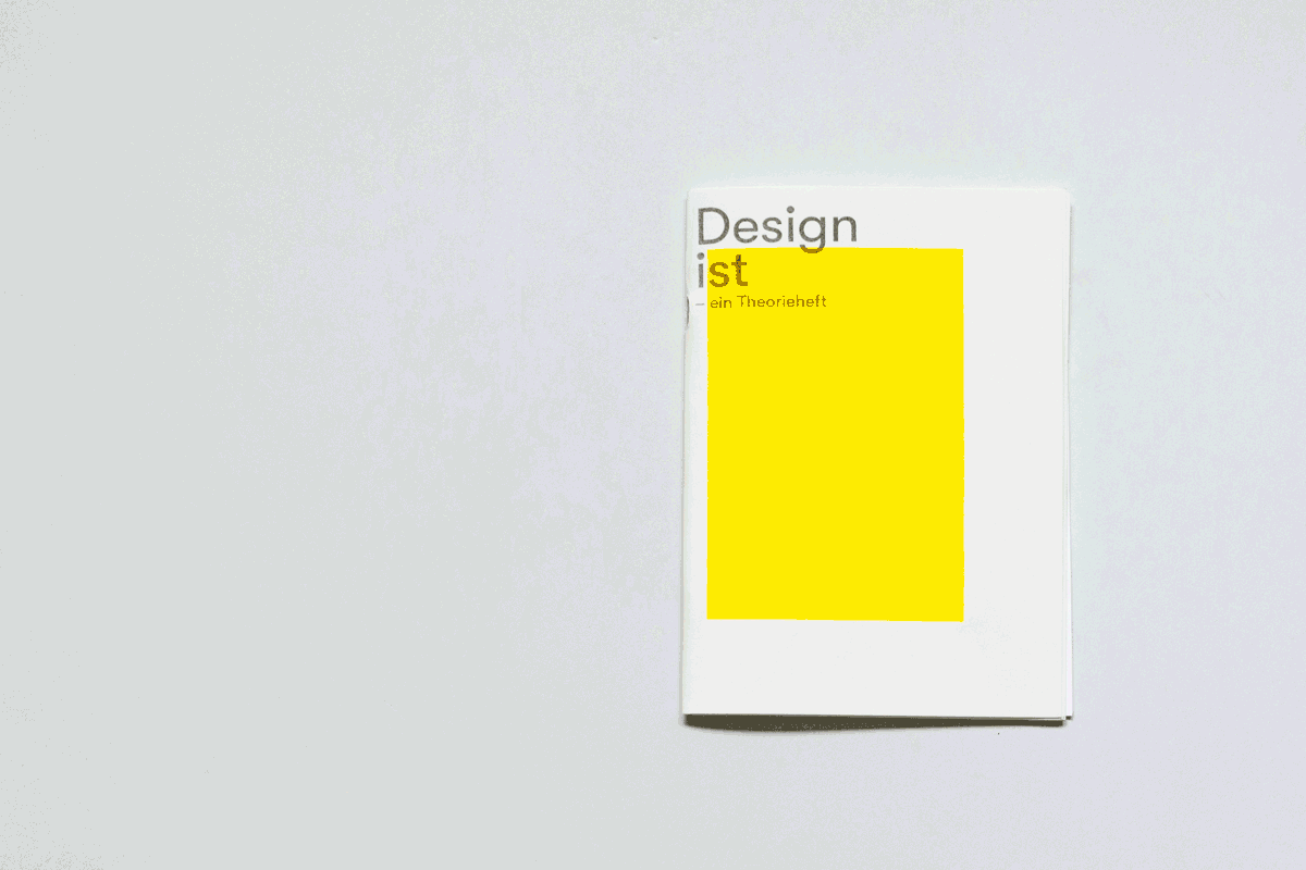 »Design ist – ein Theorieheft«, Editorial Design und Research